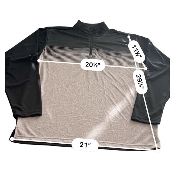 Eversole Run Black Performance 1/4 Zip Pullover Mercedes Benz embroidered Size L - Picture 5 of 6